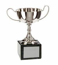 Engraved Nickel Plated Cup Sporting Trophy Award Sienna 130mm