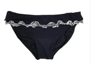 Profil Damen schwarz Spitze Bademode Hipster Unterteil Größe US 8 neu ohne Etikett $ 48 - Bild 1 von 2