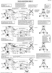 Berna Aufkleber 1/72 SUD AVIATION HSS-1 französische Marine Hubschrauber - Bild 1 von 2