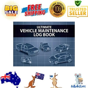 Ultimate Vehicle Maintenance Log Book Track Repairs, Oil, Tires & Service - Picture 1 of 2