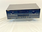 TEAC W-520R Dual Auto Reverse Cassette Deck Dolby HX Pro Tested & Working