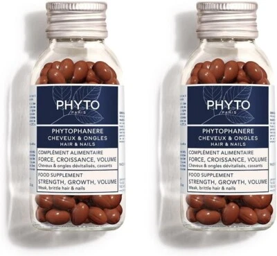 Phyto Phytophanere 2x90 Capsule Integratore Capelli Unghie Volume Naturale - Immagine 1 di 4