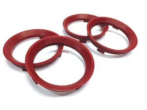72.6 - 57.1 Spigot Rings, Set of 4, TUV, VW Golf, Polo, Caddy, Scirocco, Passat - Picture 1 of 5