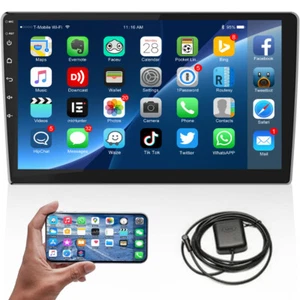 9inch Double 2Din Android 13 Car Stereo Radio GPS Navi WiFi Head unit BT FM RDS - Picture 1 of 14