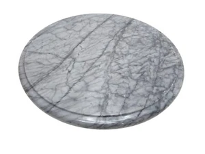 Tocadiscos Lazy Susan gris mármol 12" diámetro bandeja giratoria para servir - Imagen 1 de 7