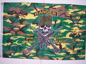 CAMO RANGER Mess w/ The Best 2X3ft FLAG superior quality fade resist USA seller - Picture 1 of 4
