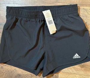NEW ADIDAS GIRLS BLACK SHORTS 16 XL regular fit - Picture 1 of 3