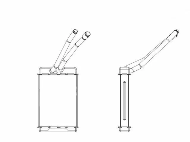 For 1983-1991 GMC S15 Jimmy Heater Core Front TYC 99388MN 1984 1985 1986 1987 Foto 1 de 2