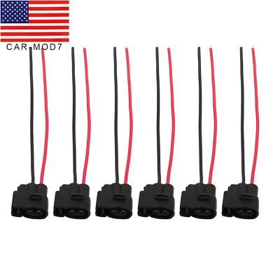 6* Ignition Coil Connector Plug Harness Pigtail Wire For Kia Toyota 610-00119 - Image 1 of 4