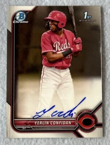 2022 Bowman Chrome #CPA-YC Yerlin Confidan Auto Signed Autographed Reds - Picture 1 of 2
