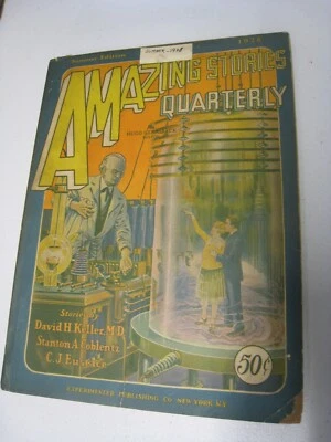 AMAZING STORIES QUARTERLY SUMMER 1928 DAVID H KELLER STANTON A COBLENTZ EUSTACE Foto 1 de 4