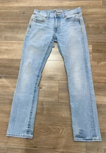 Pantalones de mezclilla BKE Hebilla Carter rectos para hombre 30X32 punto grueso elásticos azules - Imagen 1 de 11