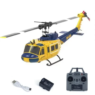 LowPrice 1/48 RC Simulation Helicopter C032 UH-1 Stunt Aircraft 1 Click 3D Flip - Image 1 of 4