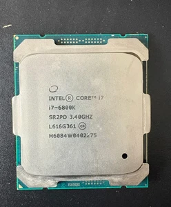 Intel i7-6800K @ 3.40GHz (3.60GHz Turbo), SR2PD, 15MB Cache, 12 Threads, 6 Cores - Picture 1 of 2