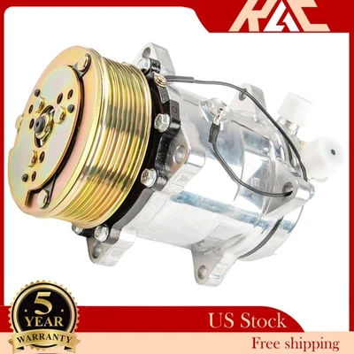 A/C Compressor & Clutch For Jeep Cherokee 1985-1987 Jeep Comanche 1986-1987 2.1L Foto 1 de 4