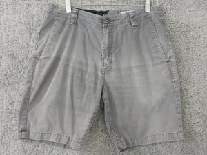 Volcom Chino Shorts Skate Shorts Size 32 Gray DIstressed Faded - Picture 1 of 16