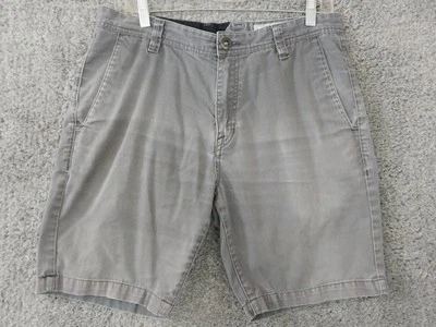 Volcom Chino Shorts Skate Shorts Size 32 Gray DIstressed Faded - Image 1 of 4