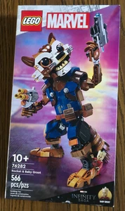 NUEVO - LEGO - MARVEL ROCKET & BABY GROOT - 566 PIEZAS - SET # 76282 - EDADES 10+ - Imagen 1 de 4