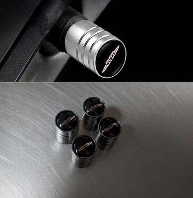 F55 MINI Cooper S JCW Metal Cylinder Dust Valve Cap Covers Silver - Image 1 of 4