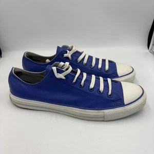 VTG Converse 80s George Washington Blue Chuck Taylor’s Unisex Leather M-11/W-13 - Picture 1 of 10
