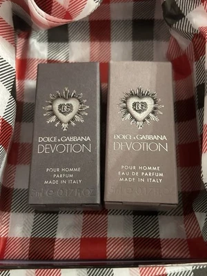 2 piezas Dolce&Gabbana Devotion Pour Homme Parfum & Eau De Parfum Caja de Regalo ¡NUEVO! Foto 1 de 2
