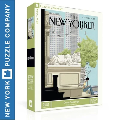 AUF DERSELBEN SEITE New York Puzzle Company 1000 Teile zufälliger Schnitt Puzzle NPZNY2440