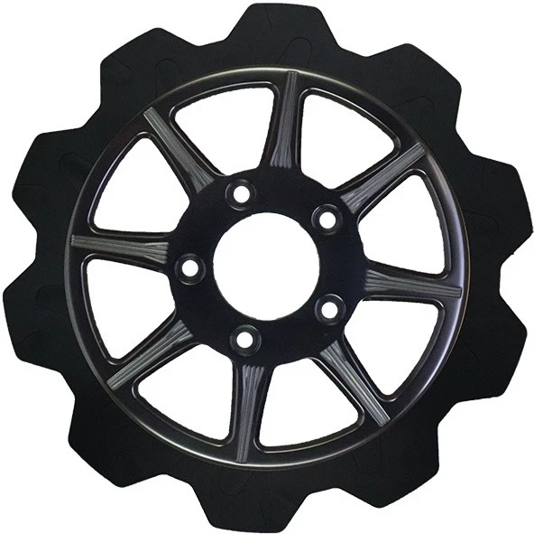 Lyndall Crown Cut Phoenix Rear Brake Rotor 11.5" Black #528-0325 Harley Davidson - Image 1 of 1
