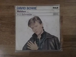 David Bowie Heroes V-2 Schneider Helden Single UK Germany 1st,  Picture Sleeve - Picture 1 of 4