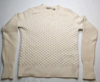 Hermosa mezcla de lana merino cachemir firma crema Nordstrom XS tejido grueso Foto 1 de 4