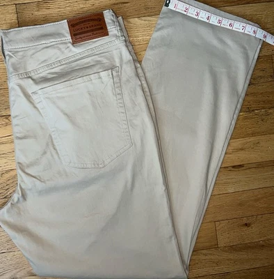 $99 NWT MENS LUCKY BRAND PANTS JEANS 410 Athletic Straight Stretch Khaki 38x32 - Image 1 of 4