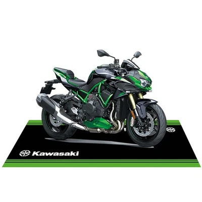 For Kawasaki Motorcycle Floor Pit Mat Workshop Showroom Home Garage Carpet - Image 1 of 4