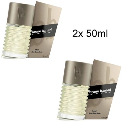 2x 50ml Bruno Banani MAN AFTER SHAVE Spray Not for Everybody Basic Signature 851