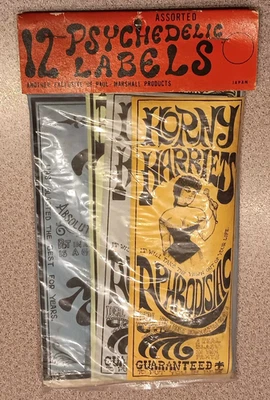 Bolso SIN ABRIR De Colección Paul-Marshall ETIQUETAS PSICODÉLICAS Cachonda Harriets Afrodisíaco - Imagen 1 de 4