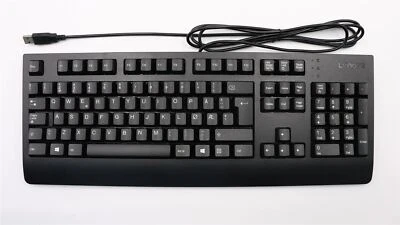 Lenovo ThinkCentre M70t Gen 3 USB Wired Keyboard Nordic Black 00XH713 - Image 1 of 3