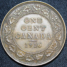 1916 CANADIAN COINS LARGE CENT KING George V 