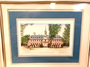WREN BUILDING William and MARY WILLIAMSBURG VA ART PRINT Picture 4" x 6" - Picture 1 of 7