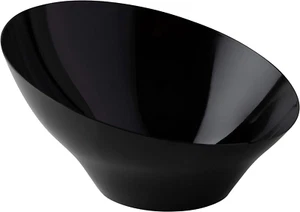 Disposable Angled Plastic Bowls round Serving Bowls, Party Snack or Salad Bow... - Picture 1 of 2