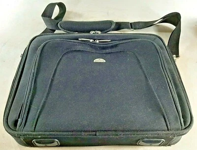 Samsonite Bolso de Viaje para Laptop Correa para el Hombro de Lona Negra 16" x 11" x 7" Foto 1 de 4
