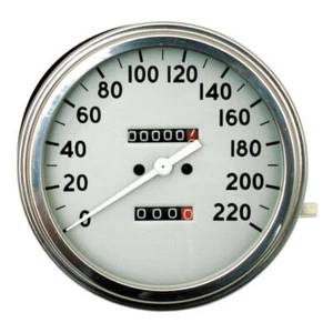 Fat Bob Tacho A - Face mph  Weiß, für Harley - Davidson 2:1 - Bild 1 von 1