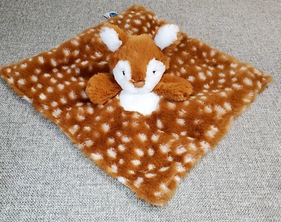 Плюшевое атласное защитное одеяло Mary Meyer Lovey Fawn Deer 12x12 дюймов ТАКОЕ МЯГКОЕ - Изображение 1 из 4