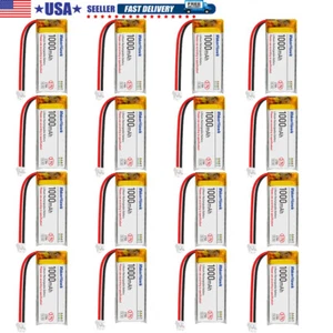 3.7V 1000mAh 1S 3C 102050 LiPo Battery with JST Plug for Electronic Device US - Picture 1 of 11