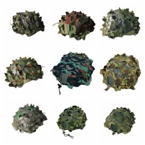 1PC 3D Helmet Cover Camouflage Cap Cloth Cover Tactical Equipment DIY Props - Picture 1 of 38