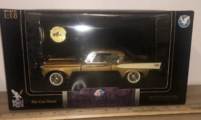 Vtg Yat Ming 1958 Studebaker Golden Hawk 1:24  24K Gold Plated Coin Item A22 - Image 1 of 4