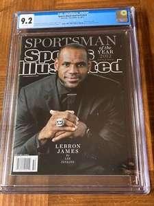 LeBron James Sports Illustrated CGC 9.2 White Newsstand (SMOY Miami Heat- 2012) - Picture 1 of 3
