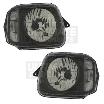 Headlights For Suzuki Jimny 1998-2018 Black Inner Headlamps Drivers & Passenger - Image 1 of 4
