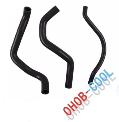 Manguera de radiador de silicona 3 piezas negra para Suzuki GSXR750 GSXR600 2000 2001 2002 2003 Foto 1 de 4