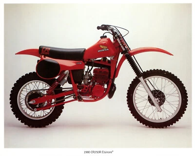 Honda CR250R 1980 escaneos de alta resolución del folleto Ahrma, Motocross CR 250 Elsinore Foto 1 de 2