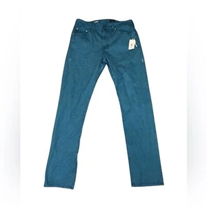 AG Adriano Goldschmied The Everett Jeans Slim Straight Dark Cyan 32x34 FLAWS - Picture 1 of 8