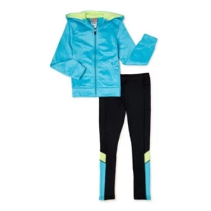 Cheetah Girls Performance Fleece Zip Up Hoodie & Leggings, XS 4-5 - Picture 1 of 3