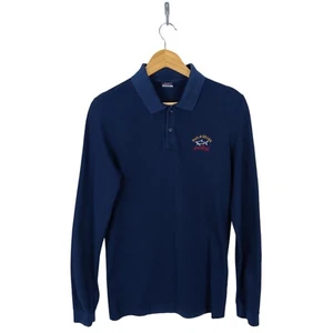 Paul And Shark Men's Blue Long Sleeve Polo Shirt Size Small - Picture 1 of 6